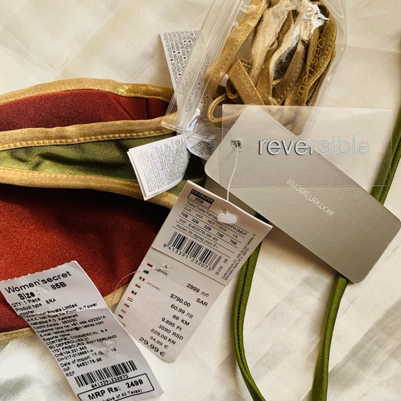 Olive bikini set - reversible - Picture 4 of 6